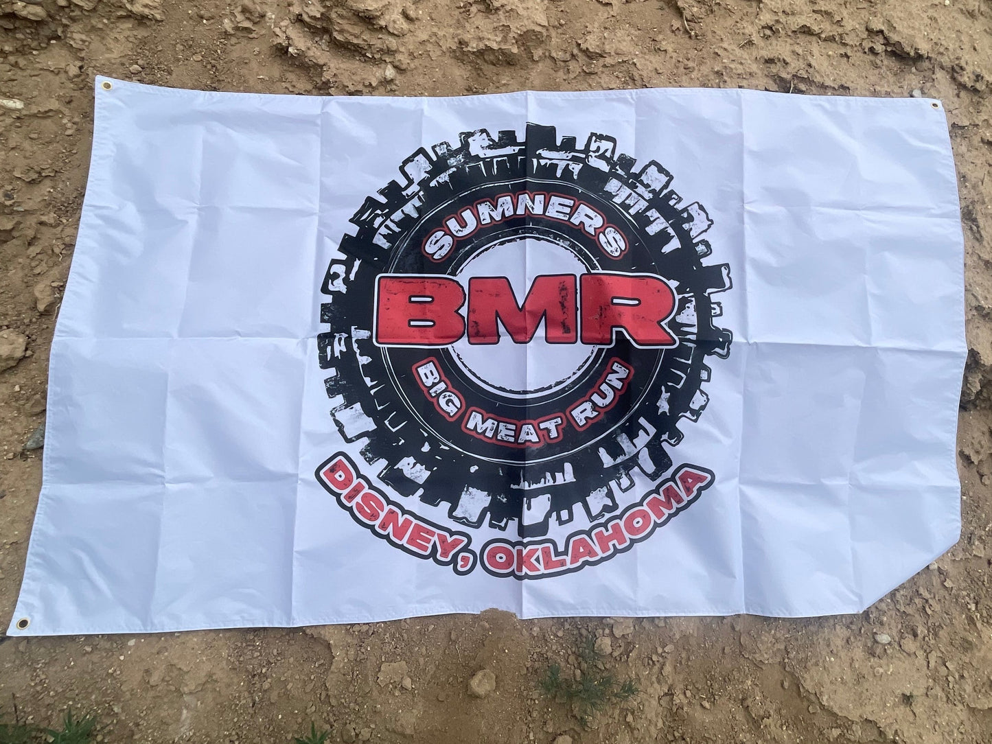 Sumner’s Big Meat Run™ BMR Banner Flag – Off-Road Event Flag for Garage, Camp & Trail Rig