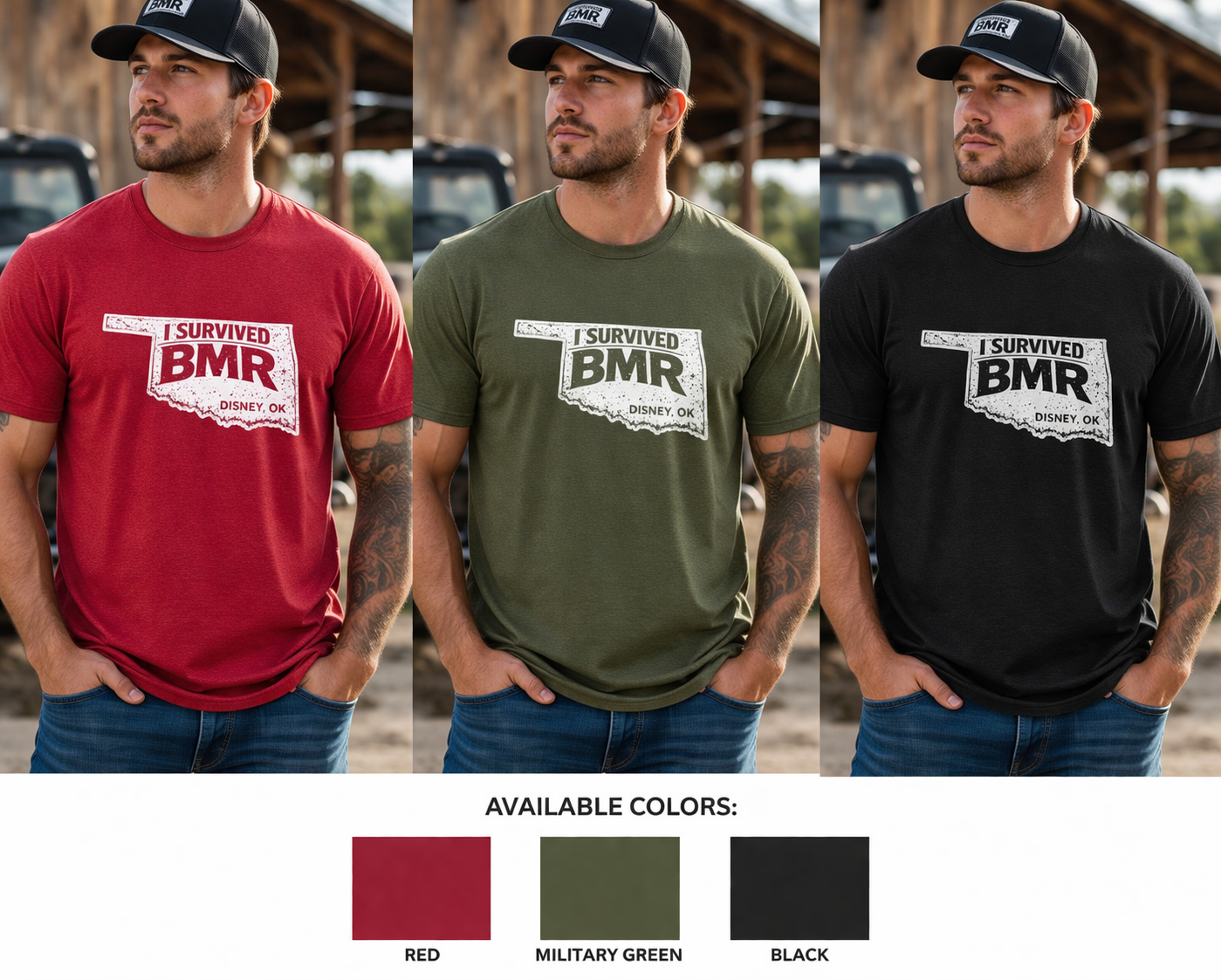 I Survived BMR Oklahoma T-shirt ￼