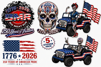 BMR™ Patriotic Sticker Pack