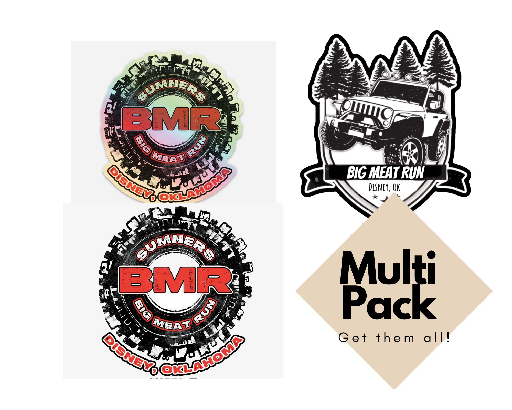 BMR Multi Pack Stickers & Tattoo